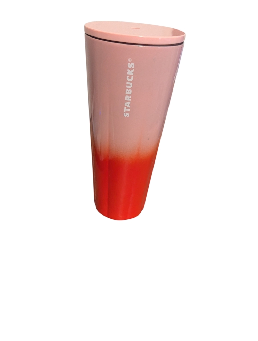 Starbucks, Pink to Red Gradient Travel Tumbler